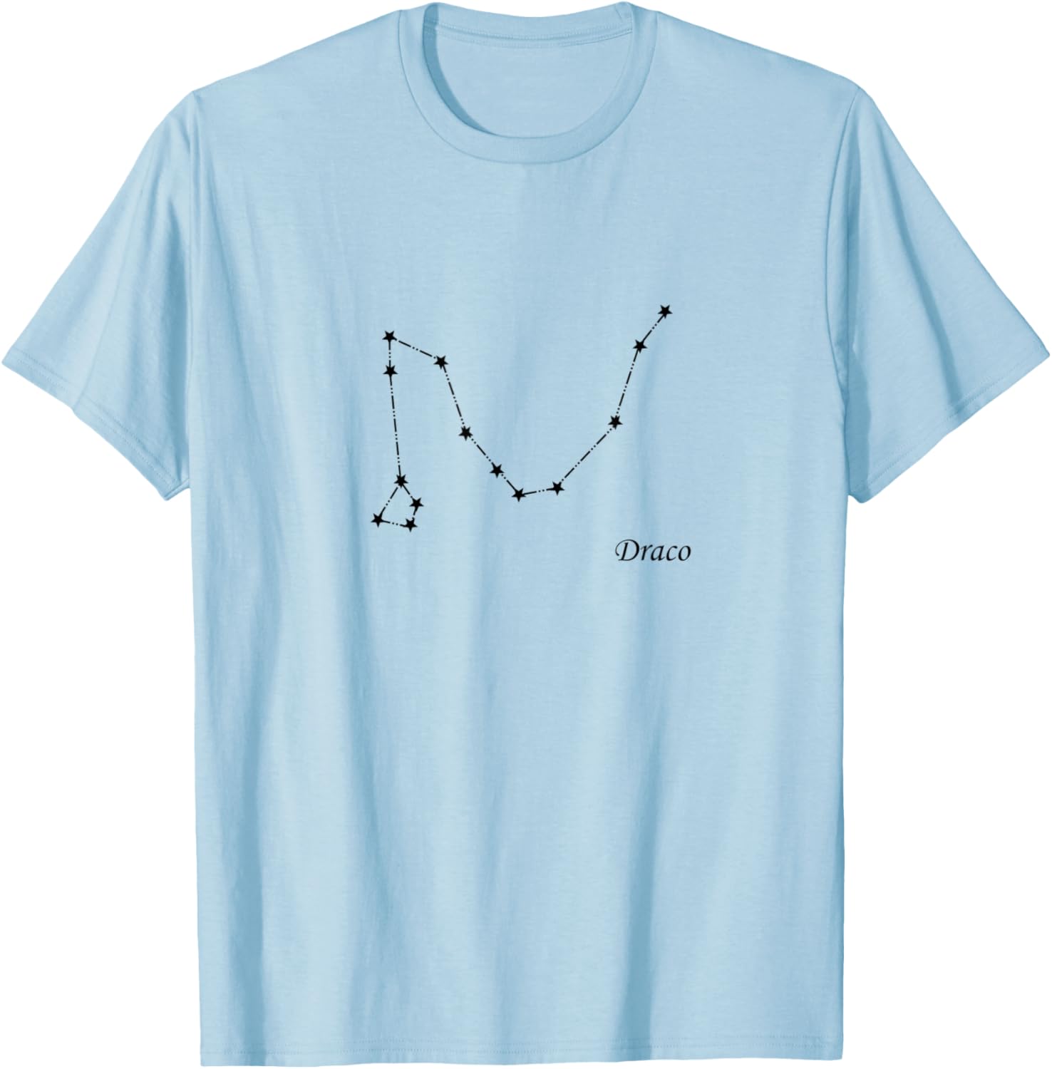Draco the Dragon Constellation T-Shirt - T-Shirt | Light Blue