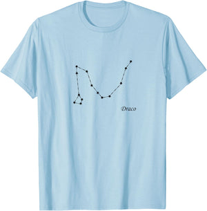 Draco the Dragon Constellation T-Shirt - T-Shirt | Light Blue