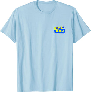 “Stay Rebel!” T-Shirt - T-Shirt | Light Blue