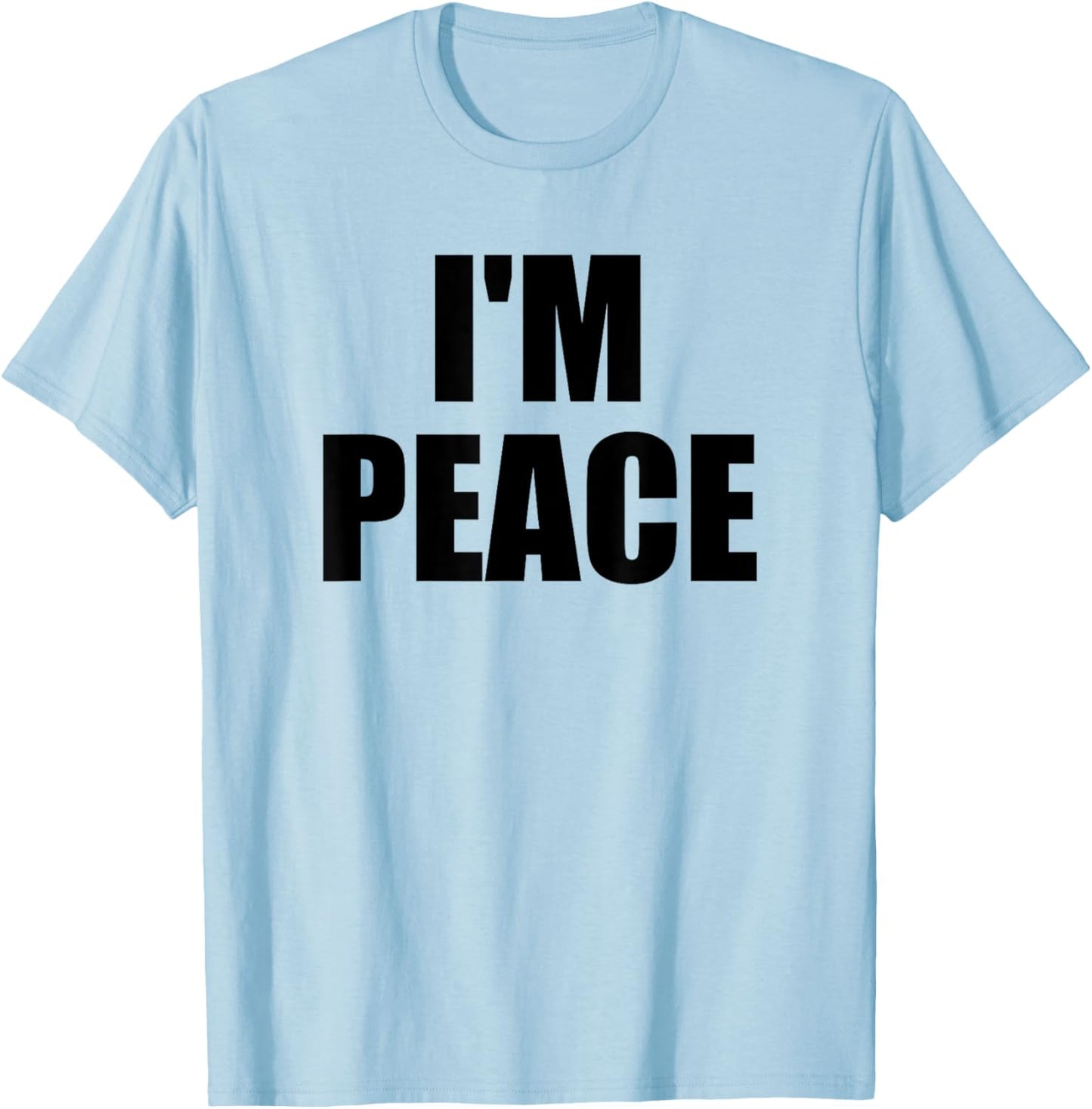 I COME IN PEACE - I'M PEACE Couples T-Shirt - T-Shirt | Light Blue