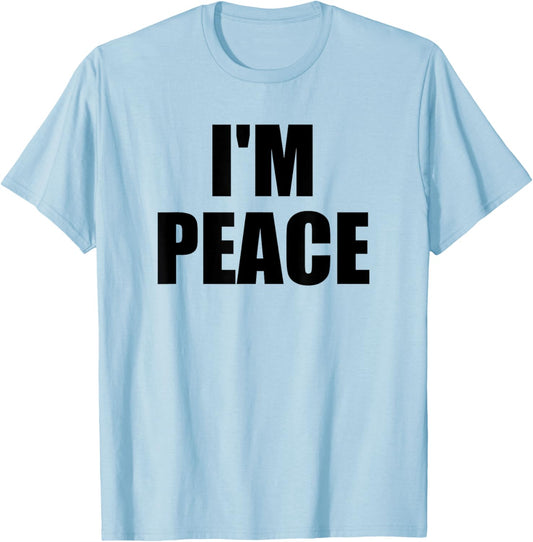 I COME IN PEACE - I'M PEACE Couples T-Shirt - T-Shirt | Light Blue