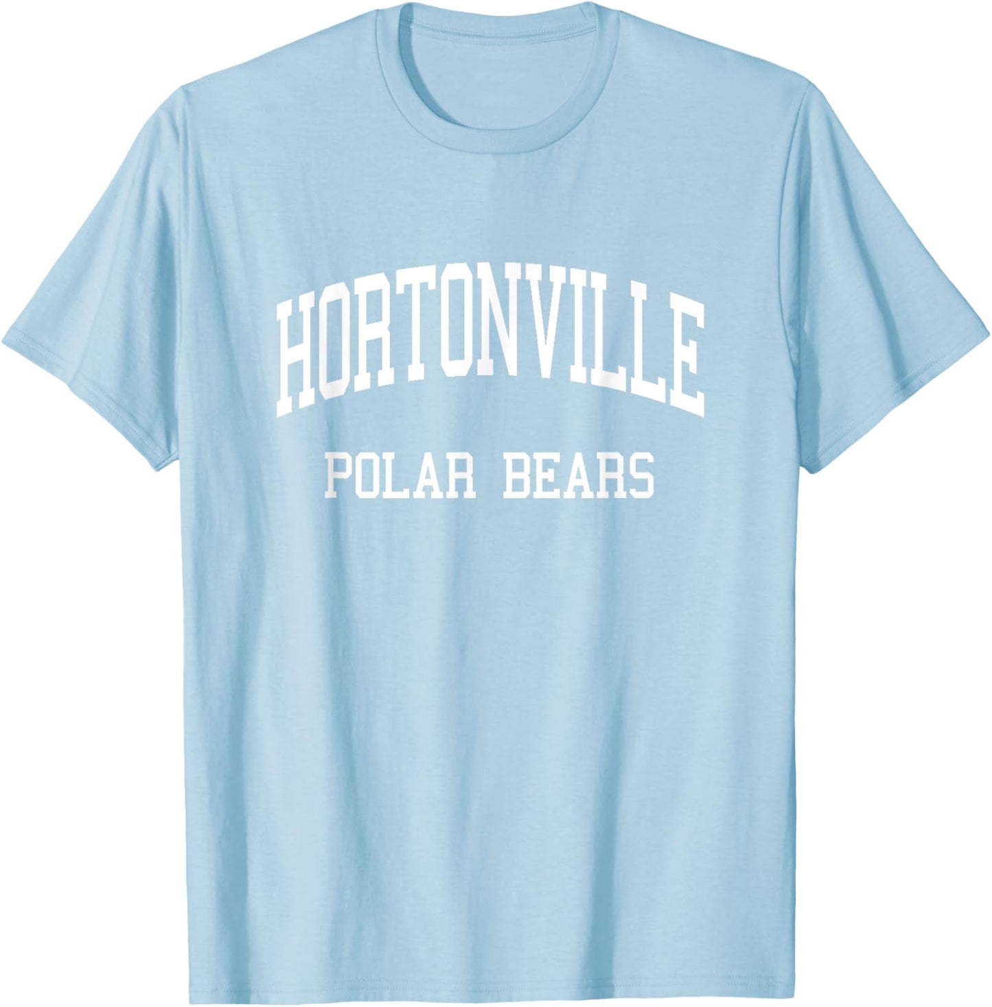 Hortonville High School HS Hortonville WI Retro Sports T-Shirt - T-Shirt | Light Blue