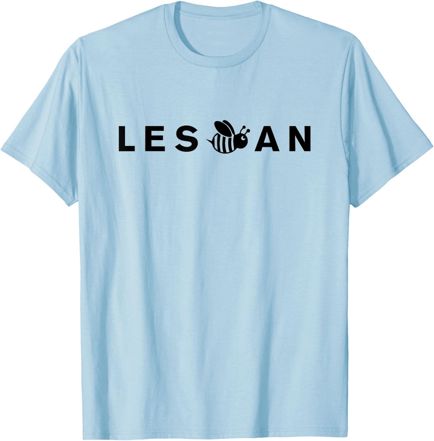 Les Bee An - Funny Lesbian Pride Bee Joke Pun T-Shirt - T-Shirt | Light Blue