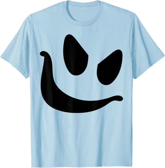 Simple Men's Women's Halloween Ghost Easy Costume T-Shirt - T-Shirt | Light Blue