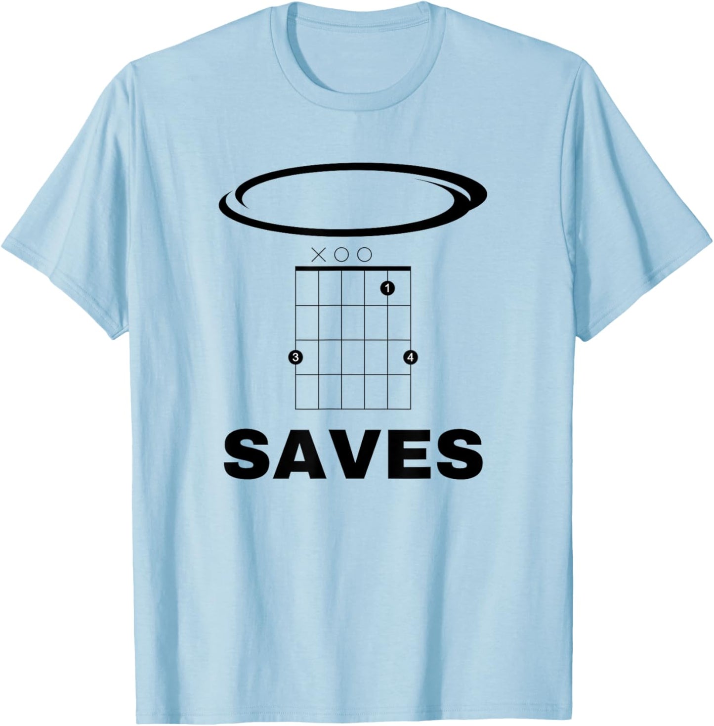 Funny Music Gsus Saves T-Shirt - T-Shirt | Light Blue