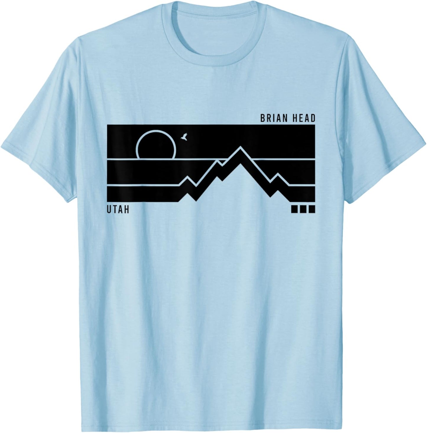 Vintage Brian Head Utah Mountains Hiking Sunset T-Shirt - T-Shirt | Light Blue