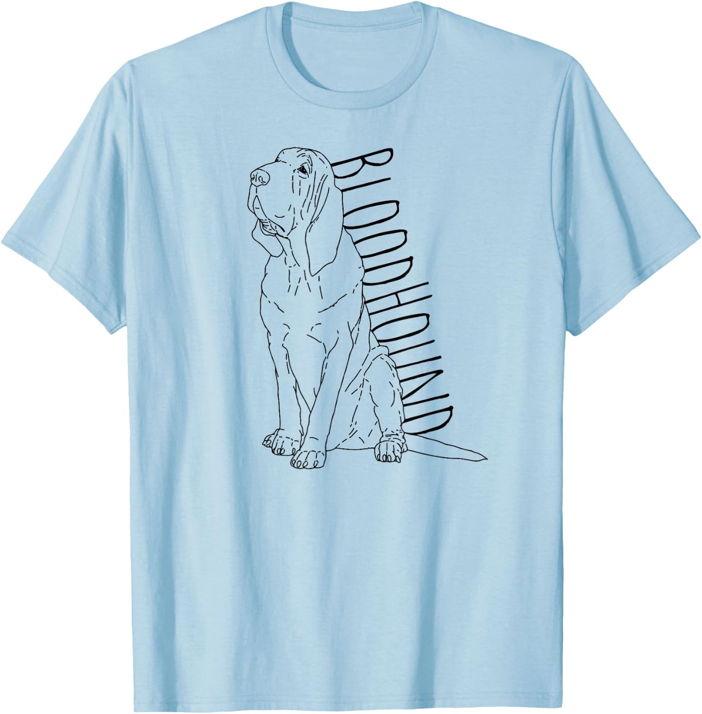 Blood Hound Dog T-Shirt - T-Shirt | Light Blue
