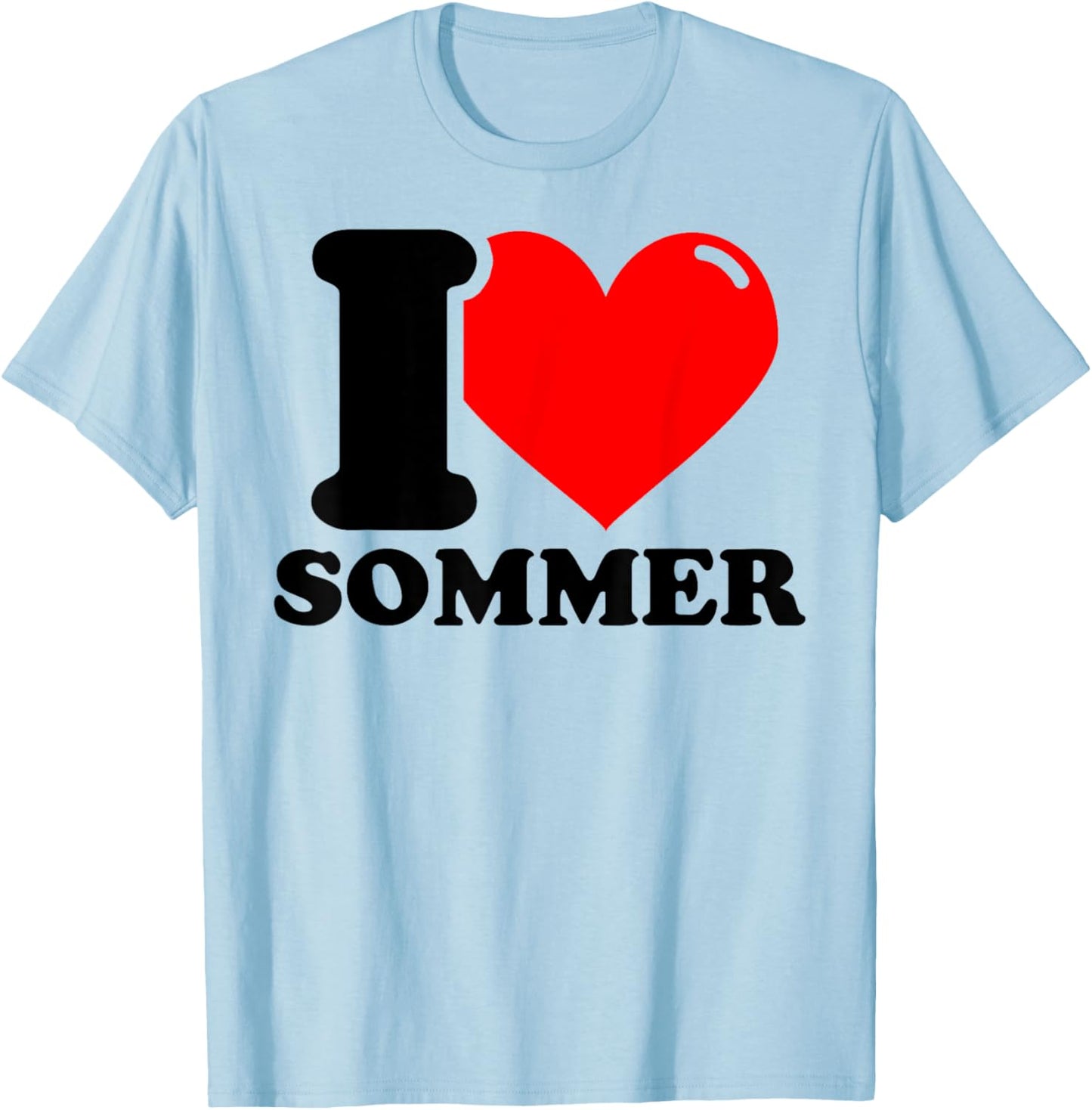 I LOVE Sommer T-Shirt - T-Shirt | Light Blue