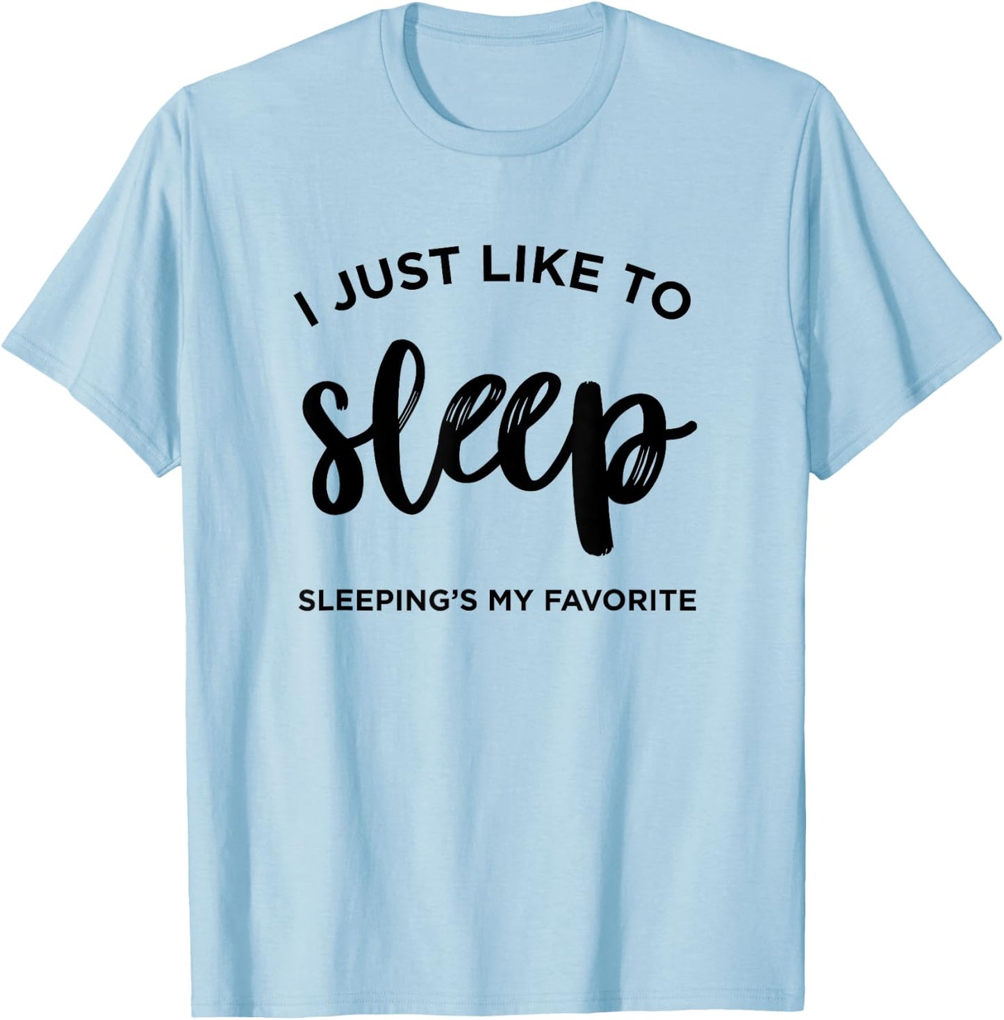 Christmas Sleep Shirt , Teens, and Girls T-Shirt - T-Shirt | Light Blue