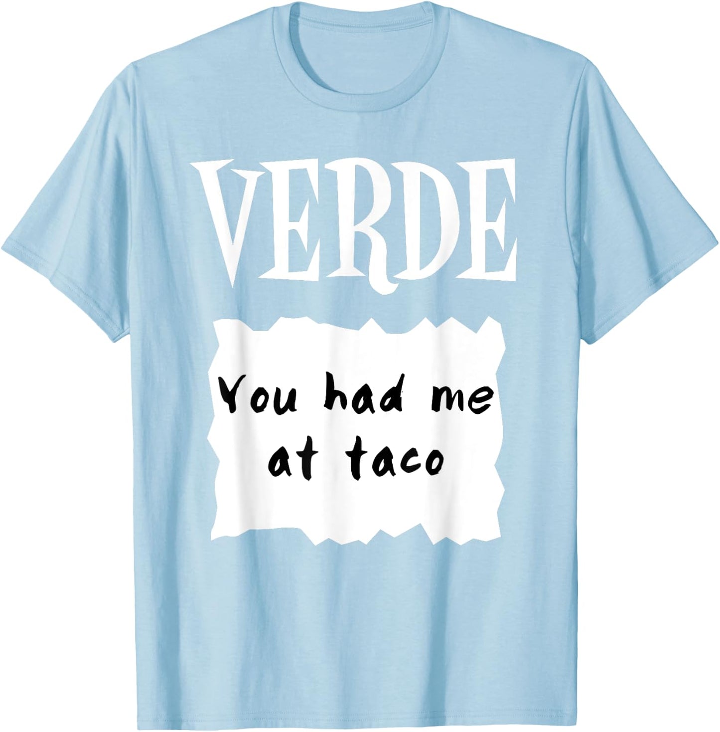 HOT SAUCES Halloween Costumes Green Salsa VERDE SAUCE T-Shirt - T-Shirt | Light Blue