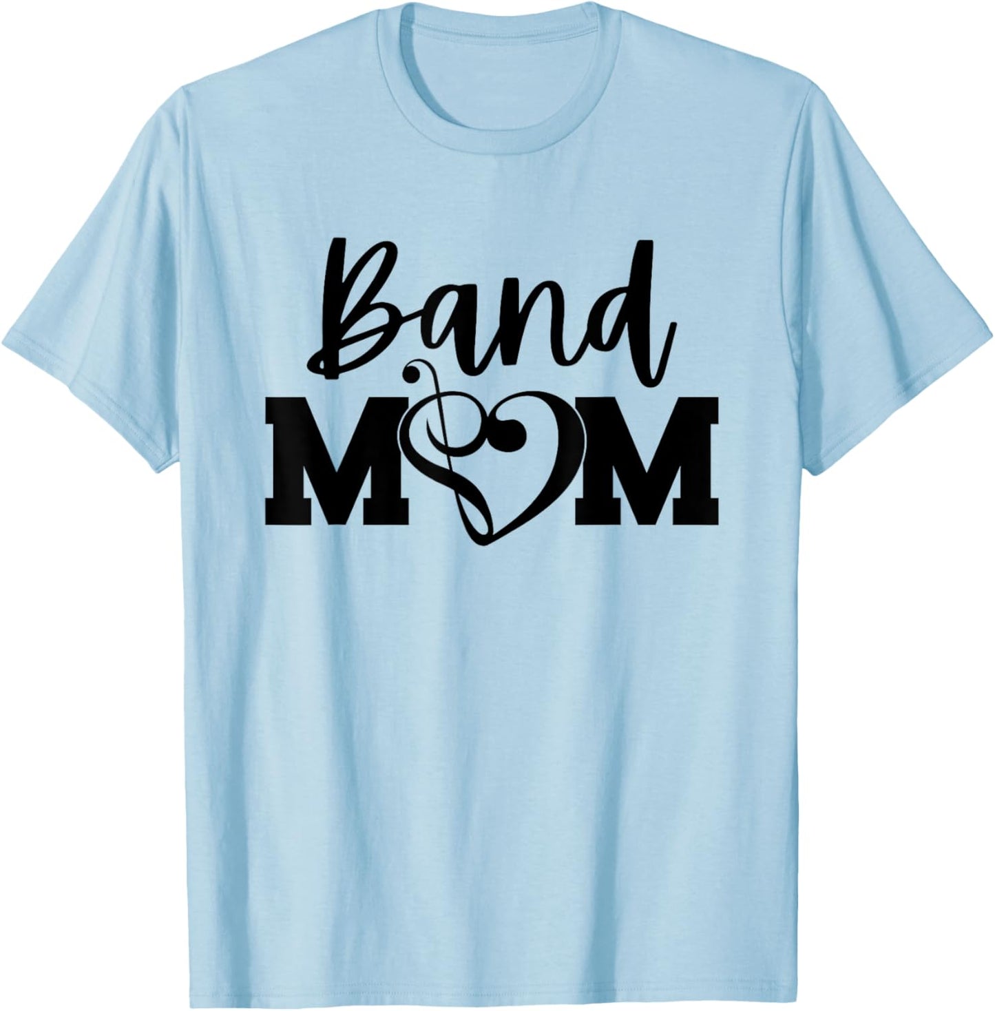 Band Mom Proud Band Mom Musical Marching Band Trumpet T-Shirt - T-Shirt | Light Blue