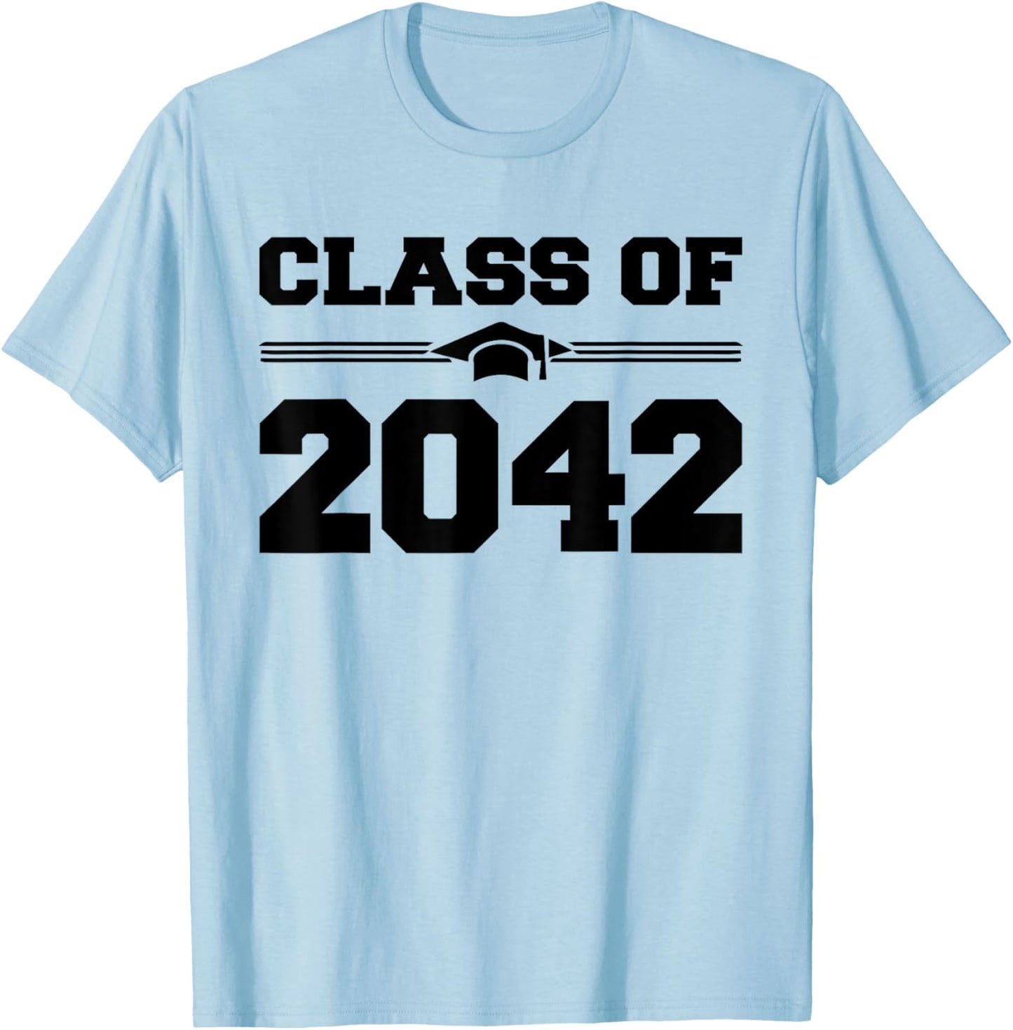 Class Of 2042 Grow With Me First Day Of School Graduate 2042 T-Shirt - T-Shirt | Light Blue