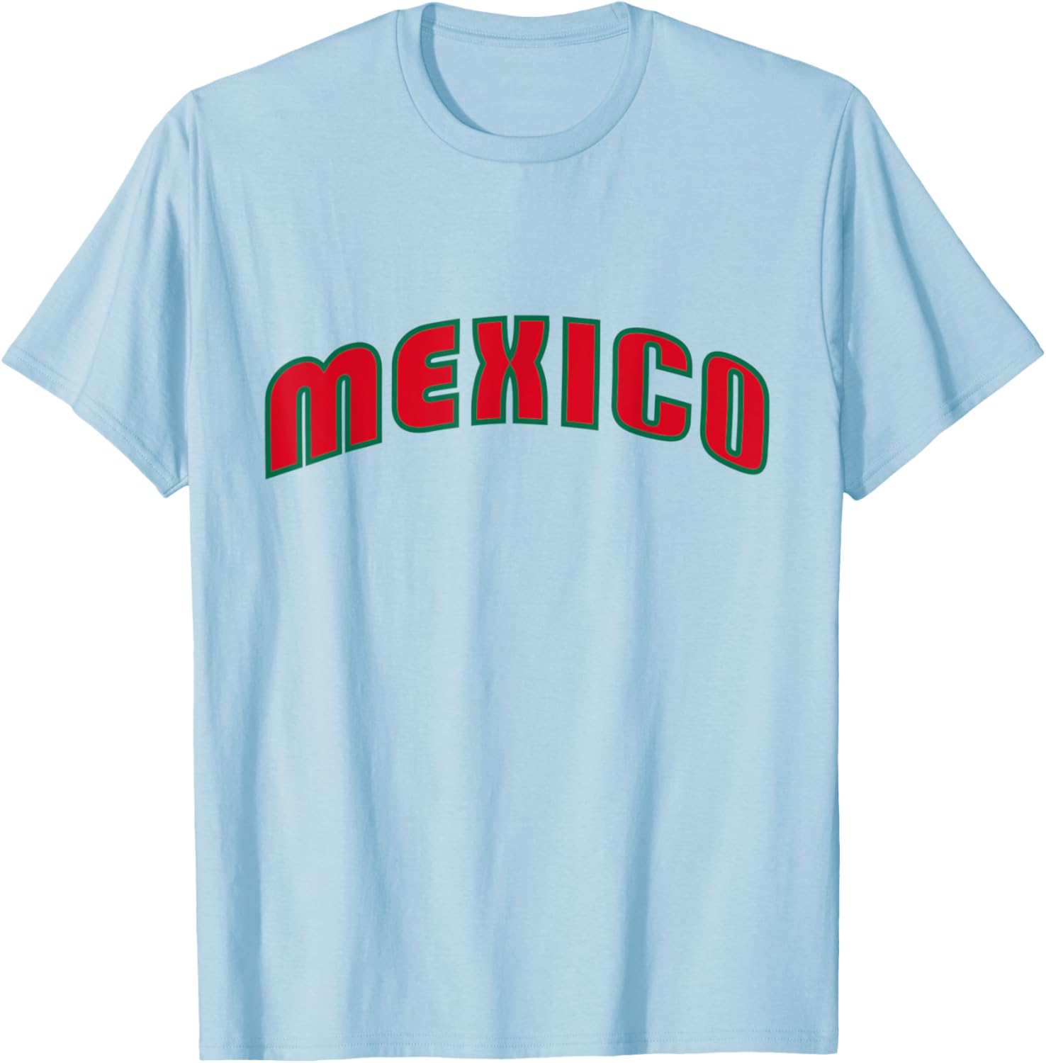 Beisbol Mexico Baseball Futbol Soccer 2023 Viva Mexico Flag T-Shirt - T-Shirt | Light Blue
