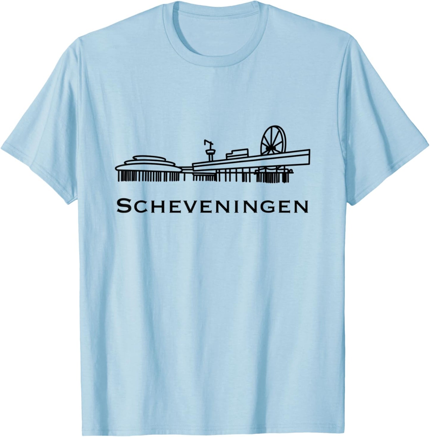 Scheveningen Pier T-Shirt - T-Shirt | Light Blue