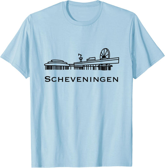 Scheveningen Pier T-Shirt - T-Shirt | Light Blue