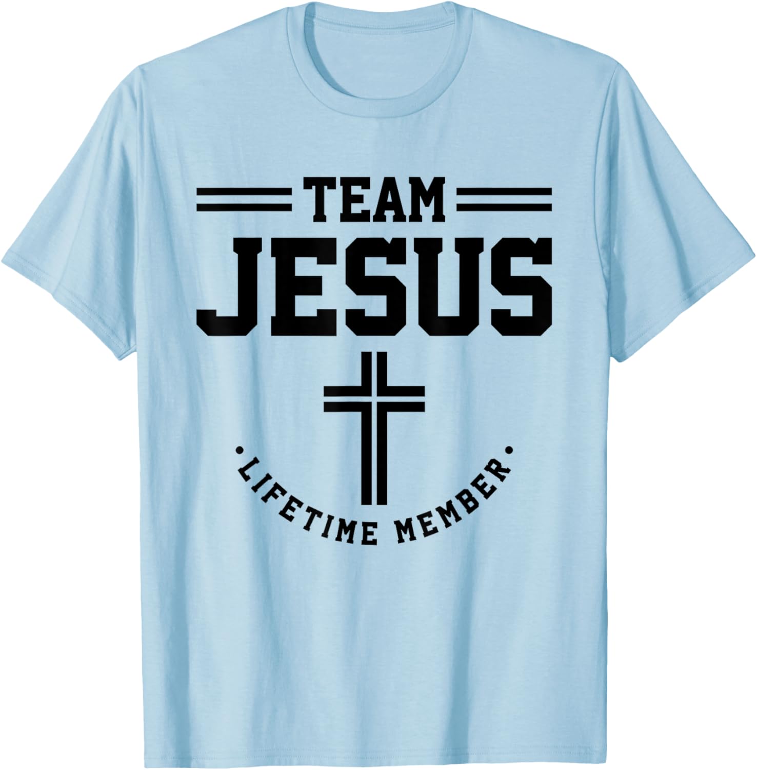 Christian - Team Jesus 03 Faith Hope Love T-Shirt - T-Shirt | Light Blue