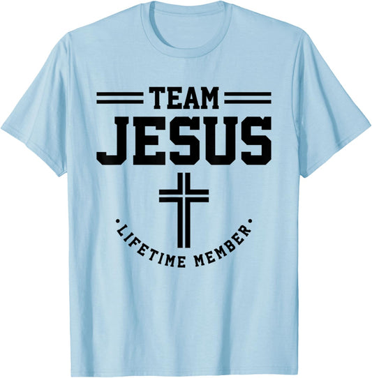 Christian - Team Jesus 03 Faith Hope Love T-Shirt - T-Shirt | Light Blue