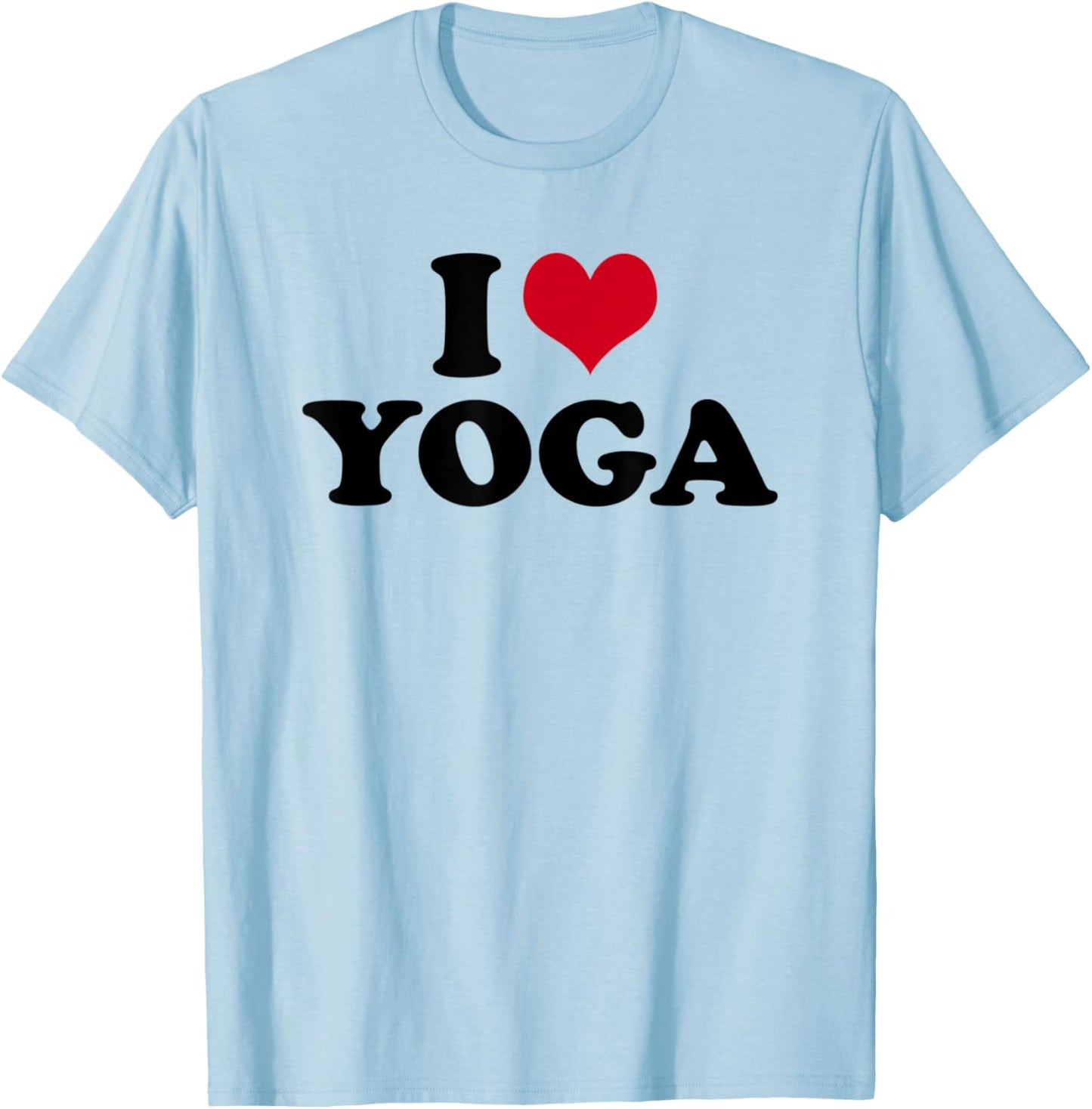I Love Yoga T-Shirt - T-Shirt | Light Blue