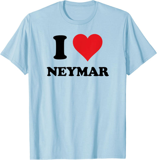 I Heart Neymar First Name I Love Custom Stuff T-Shirt - T-Shirt | Light Blue