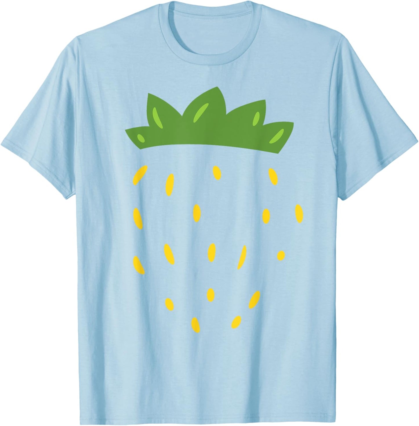 Lazy Strawberry Costume Strawberry Disguise Funny Strawberry T-Shirt - T-Shirt | Light Blue