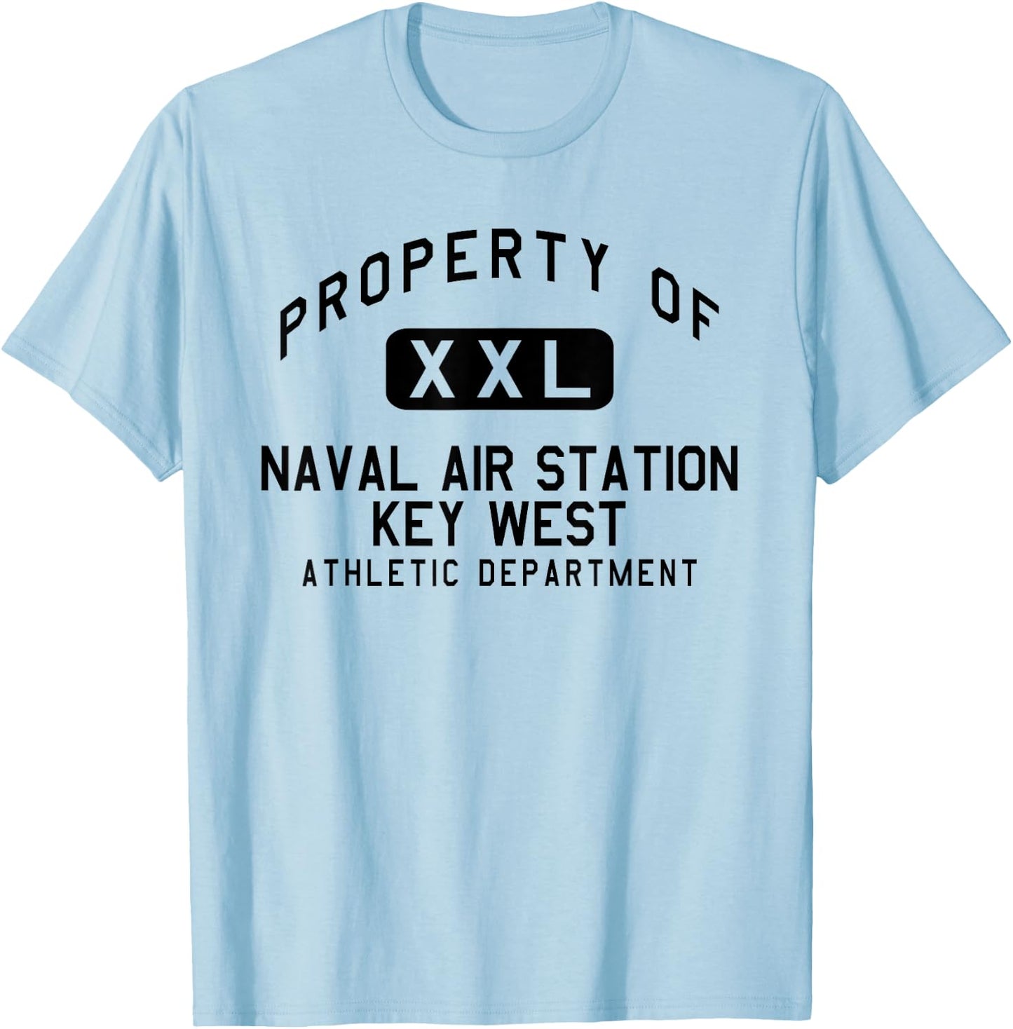 Property of Naval Air Station Key West Athletic Department T-Shirt - T-Shirt | Light Blue