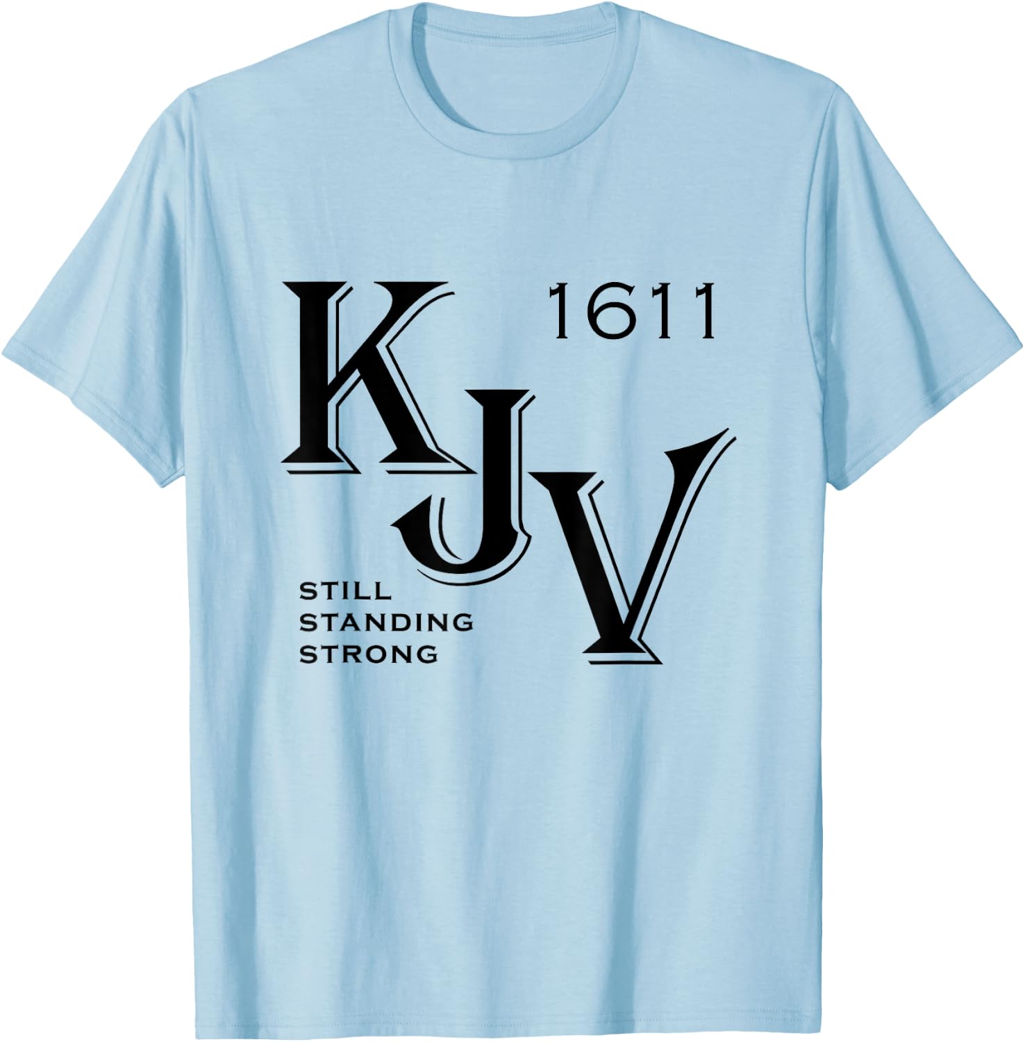 KJV King James Bible 1611 Christian T-Shirt - T-Shirt | Light Blue