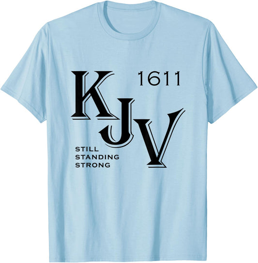 KJV King James Bible 1611 Christian T-Shirt - T-Shirt | Light Blue