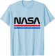 NASA Shirt | Classic NASA Worm Logo T-Shirt - T-Shirt | Light Blue