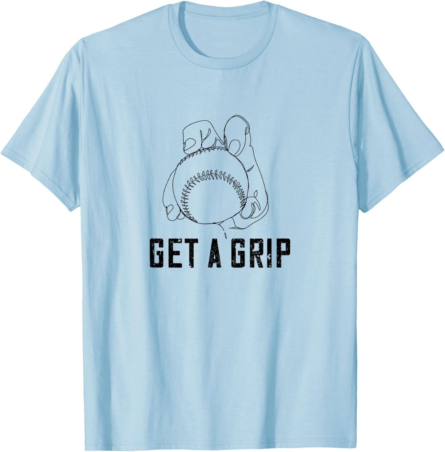 Funny Baseball Pitcher Knuckleball Pitching T-Shirt - T-Shirt | Light Blue