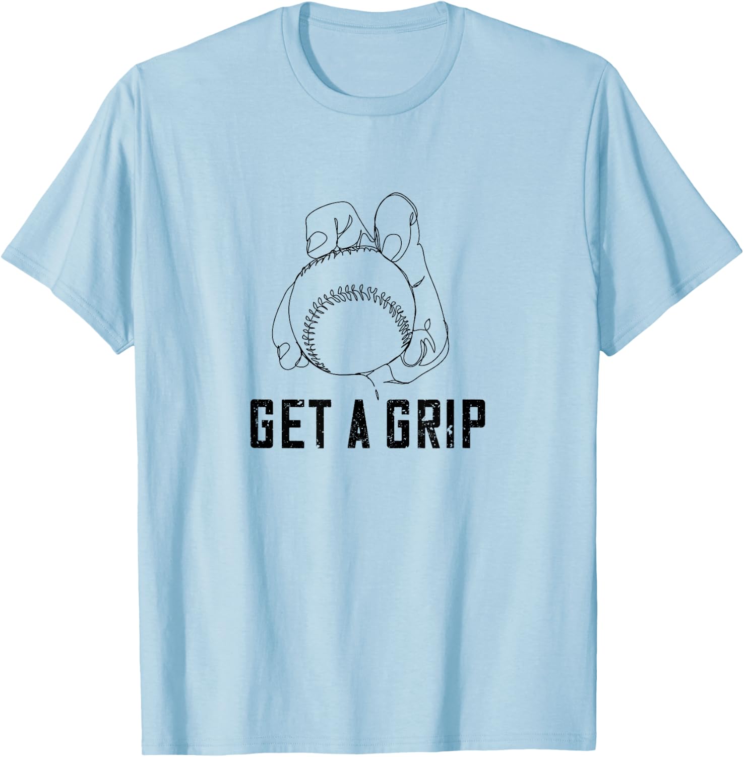 Funny Baseball Pitcher Knuckleball Pitching T-Shirt - T-Shirt | Light Blue