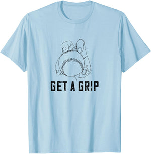 Funny Baseball Pitcher Knuckleball Pitching T-Shirt - T-Shirt | Light Blue