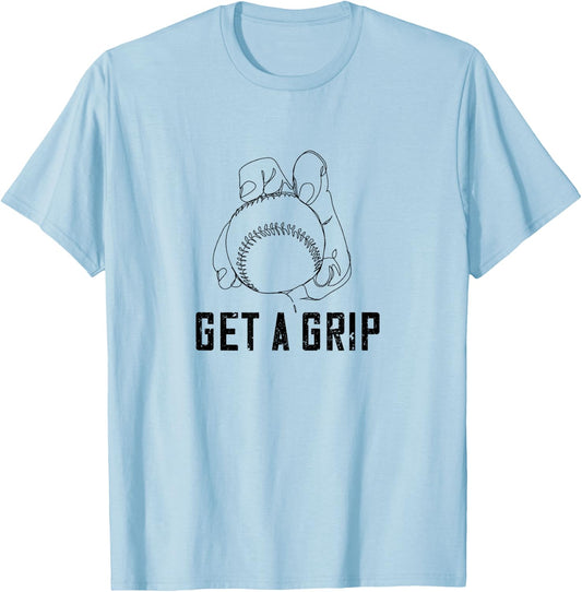 Funny Baseball Pitcher Knuckleball Pitching T-Shirt - T-Shirt | Light Blue