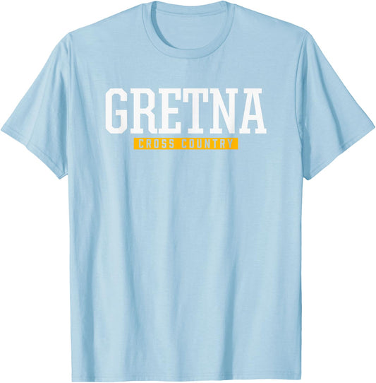 Gretna High School Cross Country T-Shirt - T-Shirt | Light Blue