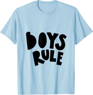 Boys Rule T-Shirt - T-Shirt | Light Blue