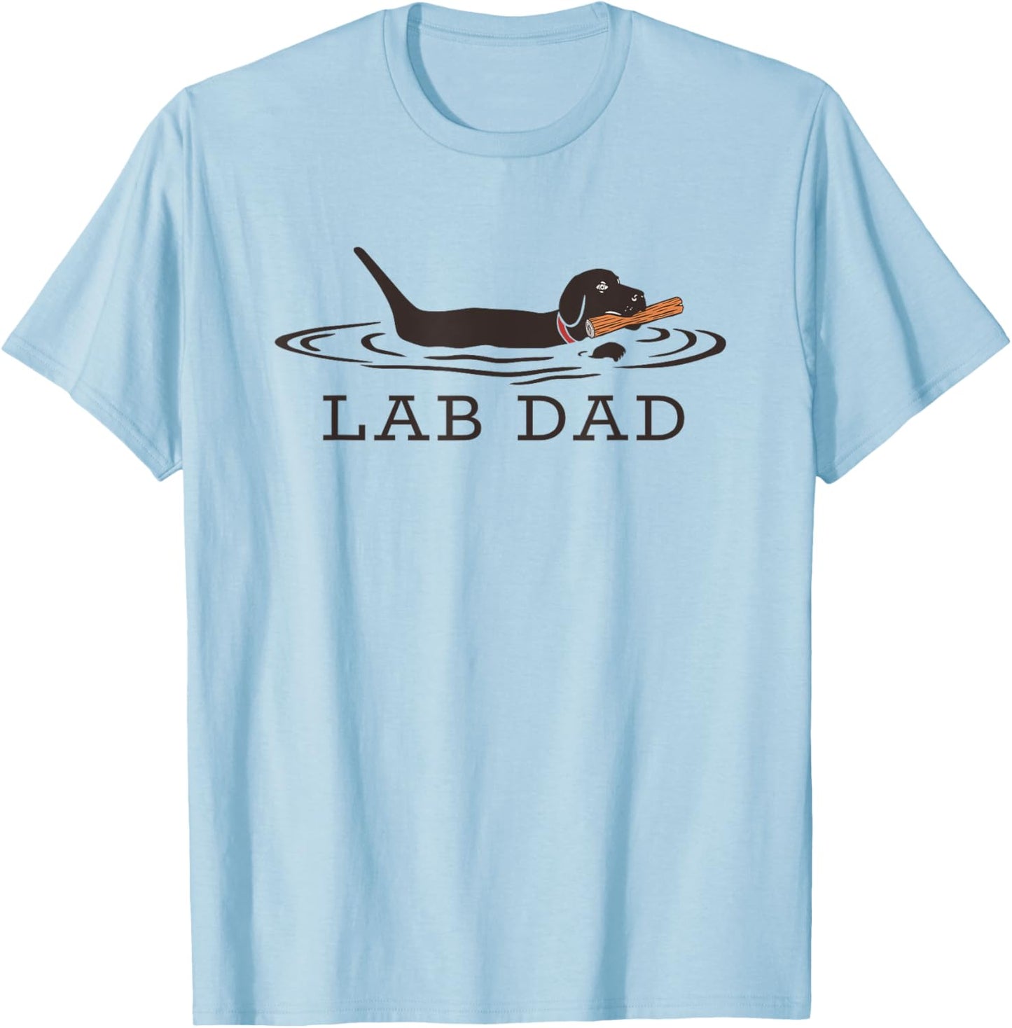 Lab Dad Labrador Retriever Dog Owner Father T-Shirt - T-Shirt | Light Blue