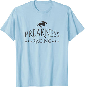 Preakness Racing Men Women Kids Shirt Stakes Triple Racing T-Shirt - T-Shirt | Light Blue