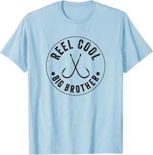 Reel Cool Big Brother, Brothers Who Fish, Fishing T-Shirt - T-Shirt | Light Blue