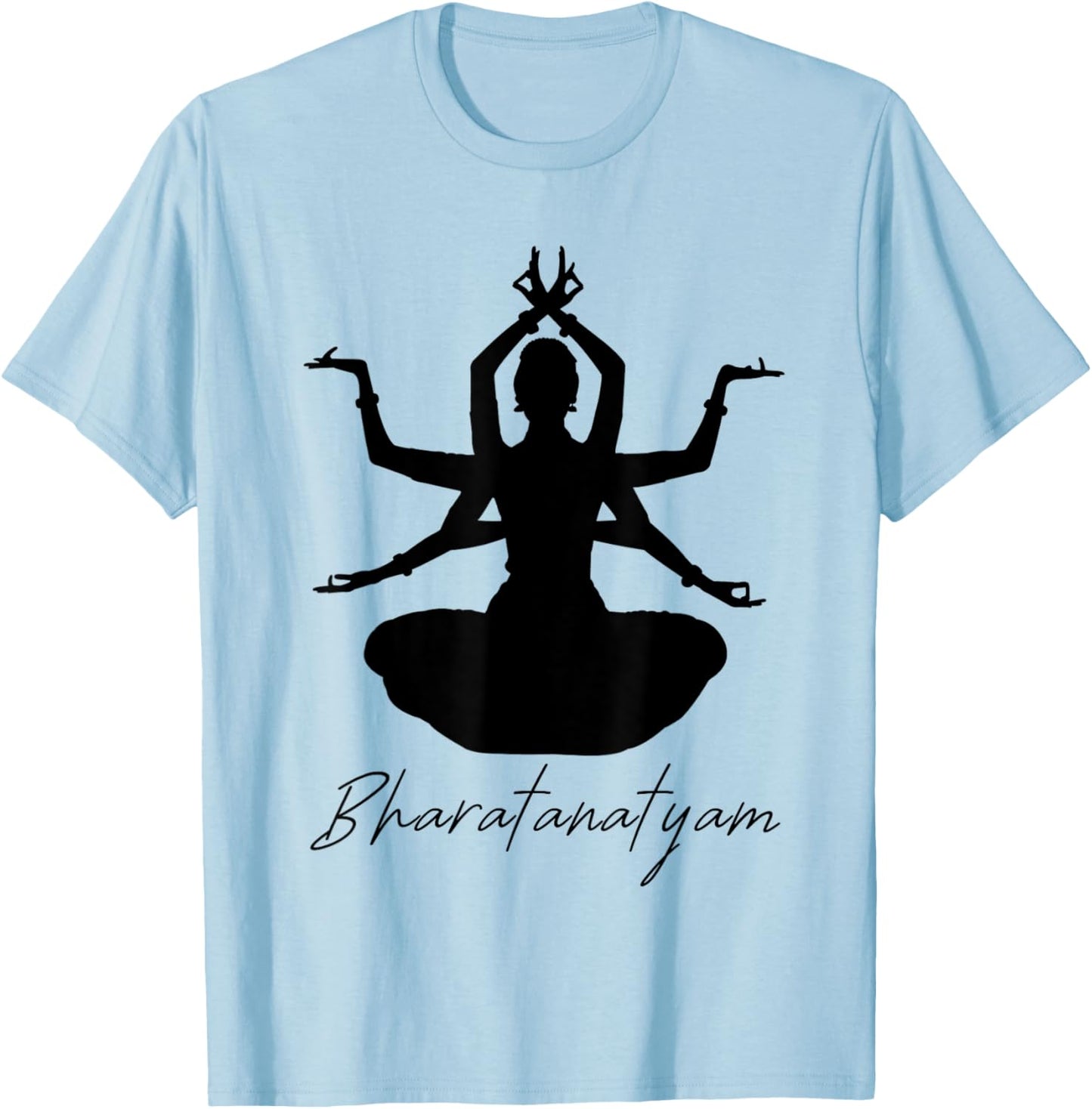 Bharatanatyam Classical Indian Folk Dance Dancer India T-Shirt - T-Shirt | Light Blue