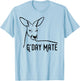Australia G'Day Mate Shirt Funny Kangaroo Australian Symbol T-Shirt - T-Shirt | Light Blue