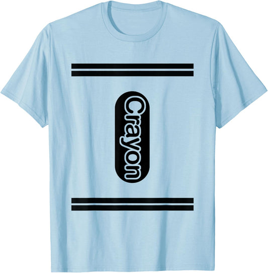 Halloween Crayon Costume Matching Group T-Shirt - T-Shirt | Light Blue