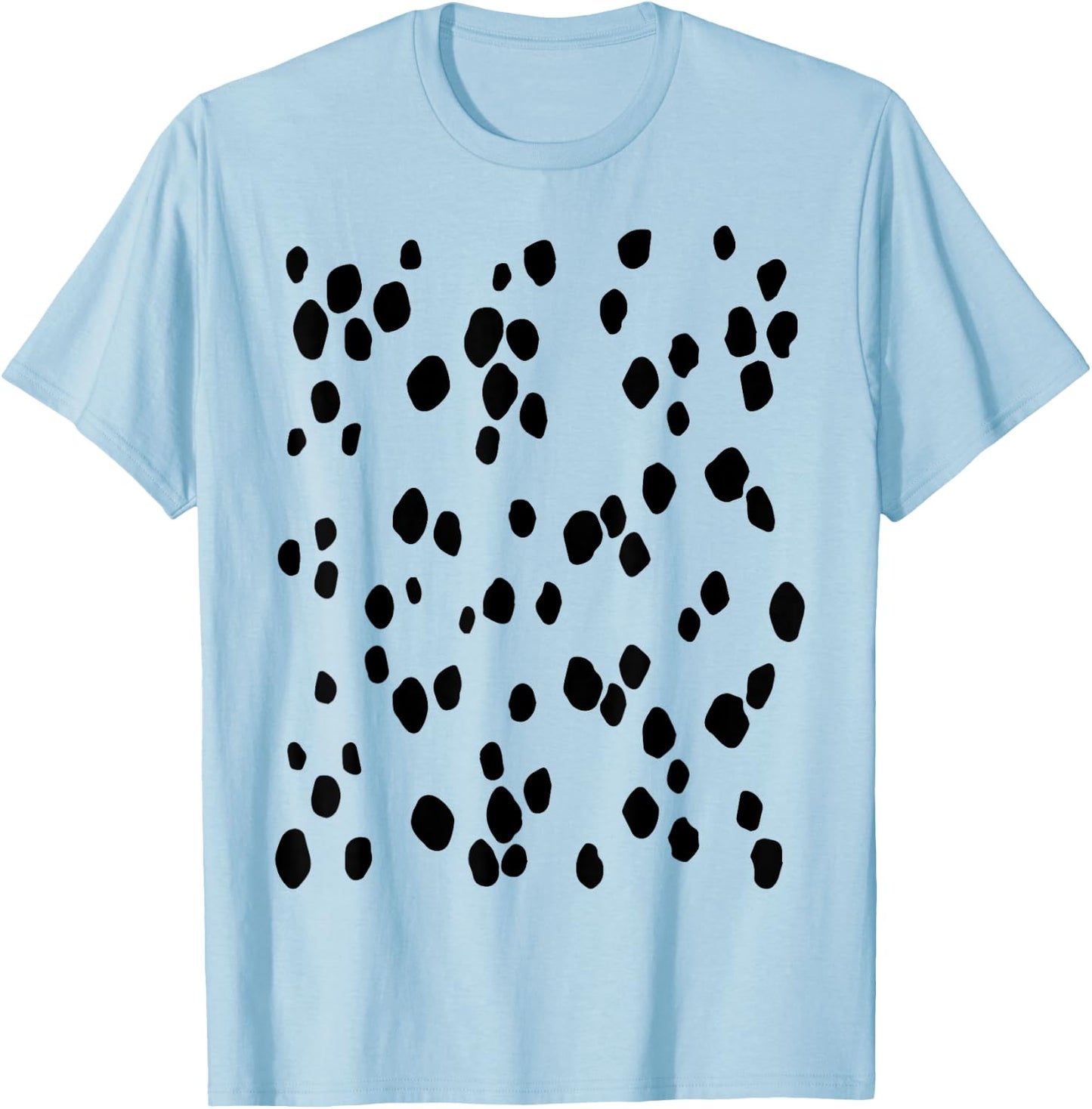 Dalmatian dog spots pattern for lazy halloween costume Men Women Kids T-Shirt - T-Shirt | Light Blue