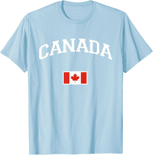 Kanada Trikot | Flagge Kanada | Fanausrüstung T-Shirt - T-Shirt | Light Blue
