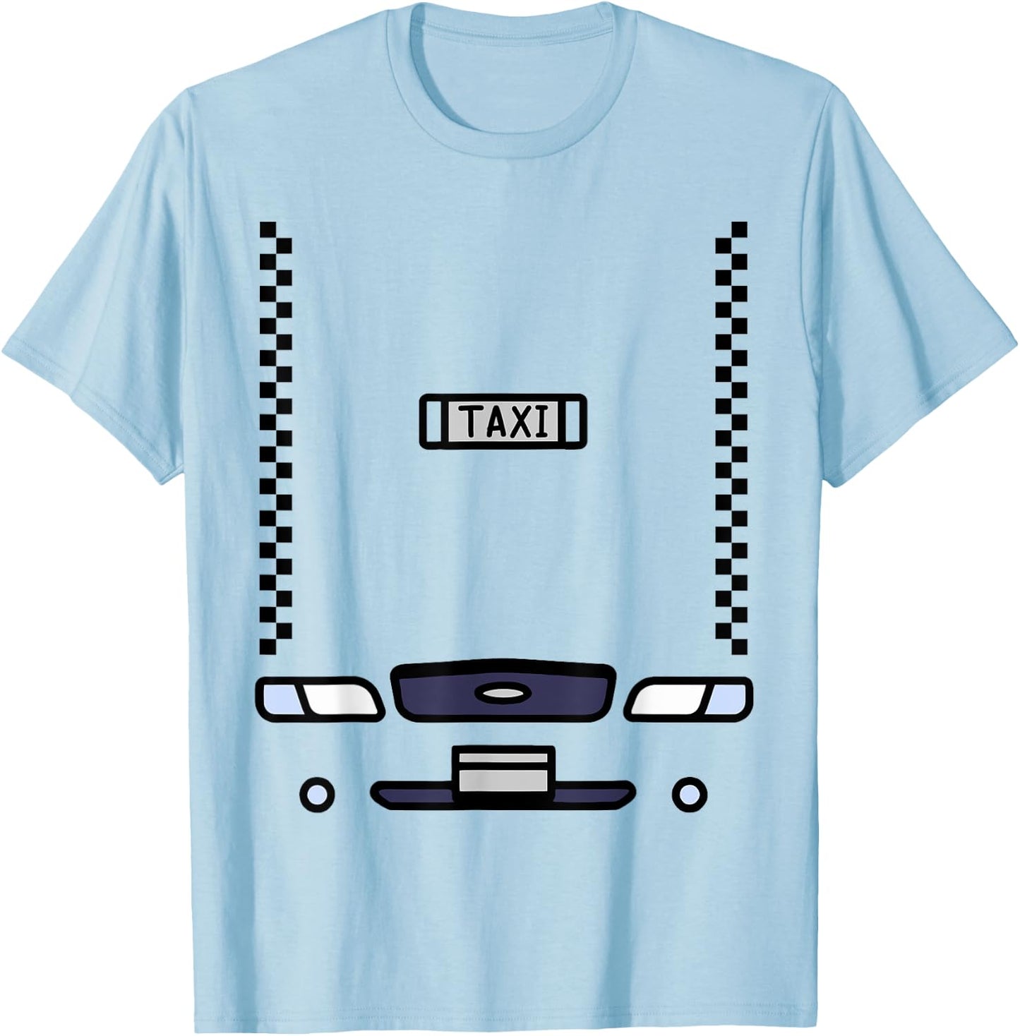Halloween Budget Costume Yellow Taxi Funny T-Shirt - T-Shirt | Light Blue