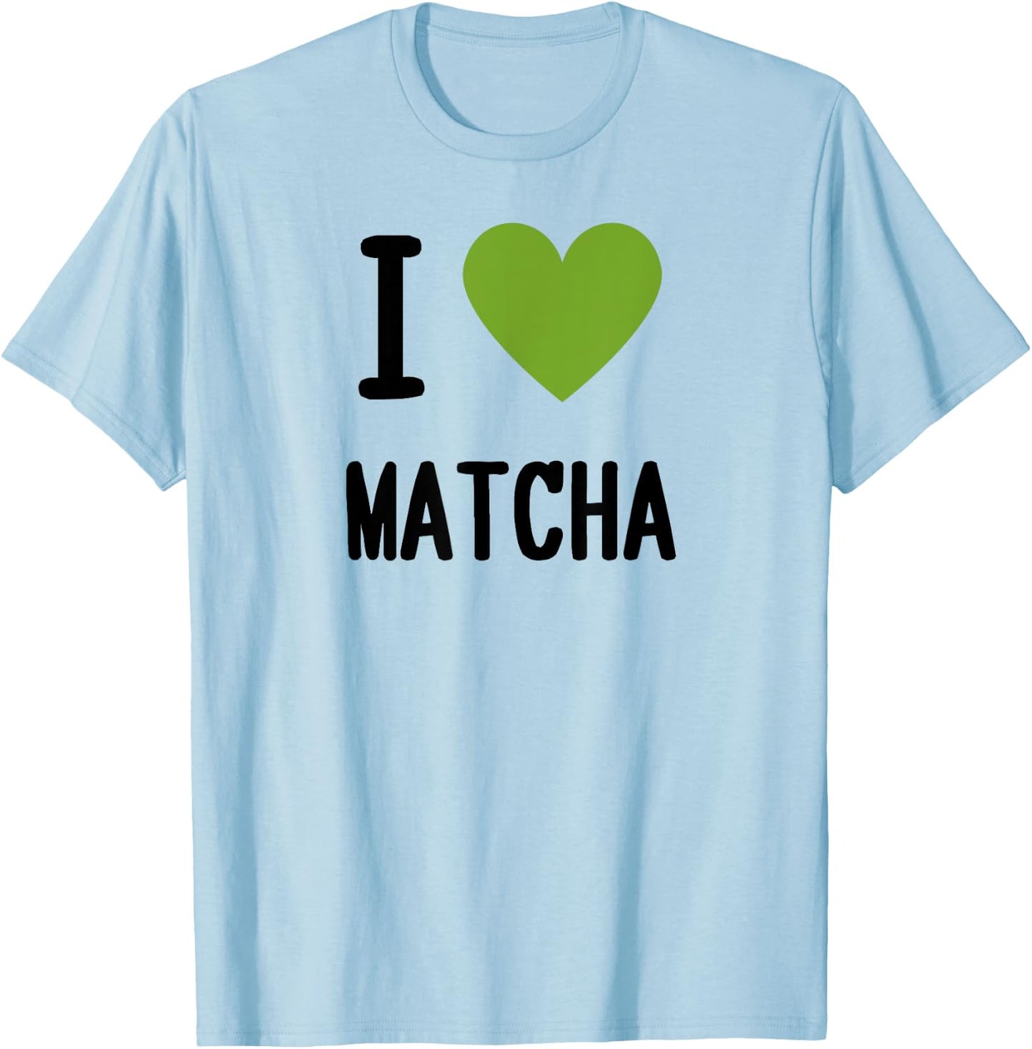 I Heart / I Love Matcha T-Shirt - T-Shirt | Light Blue