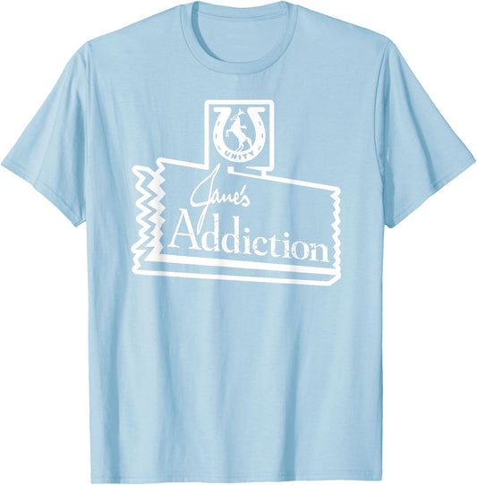 Jane’s Addiction – Horse Logo In Baby Blue T-Shirt - T-Shirt | Light Blue