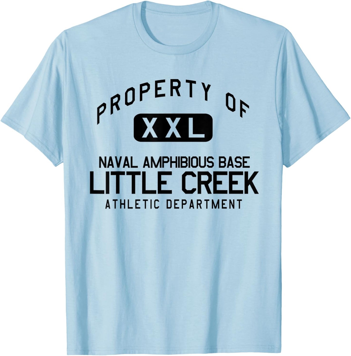Property of Naval Amphibious Base Little Creek Athletic Dept T-Shirt - T-Shirt | Light Blue