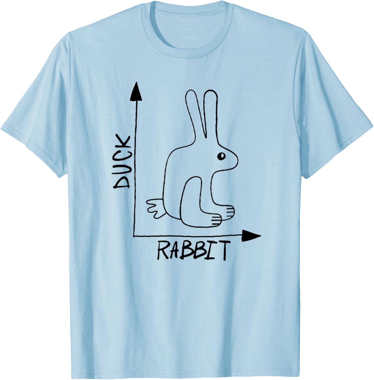 Funny Science Nerd Physics Math Geek Teacher Rabbit Duck T-Shirt - T-Shirt | Light Blue
