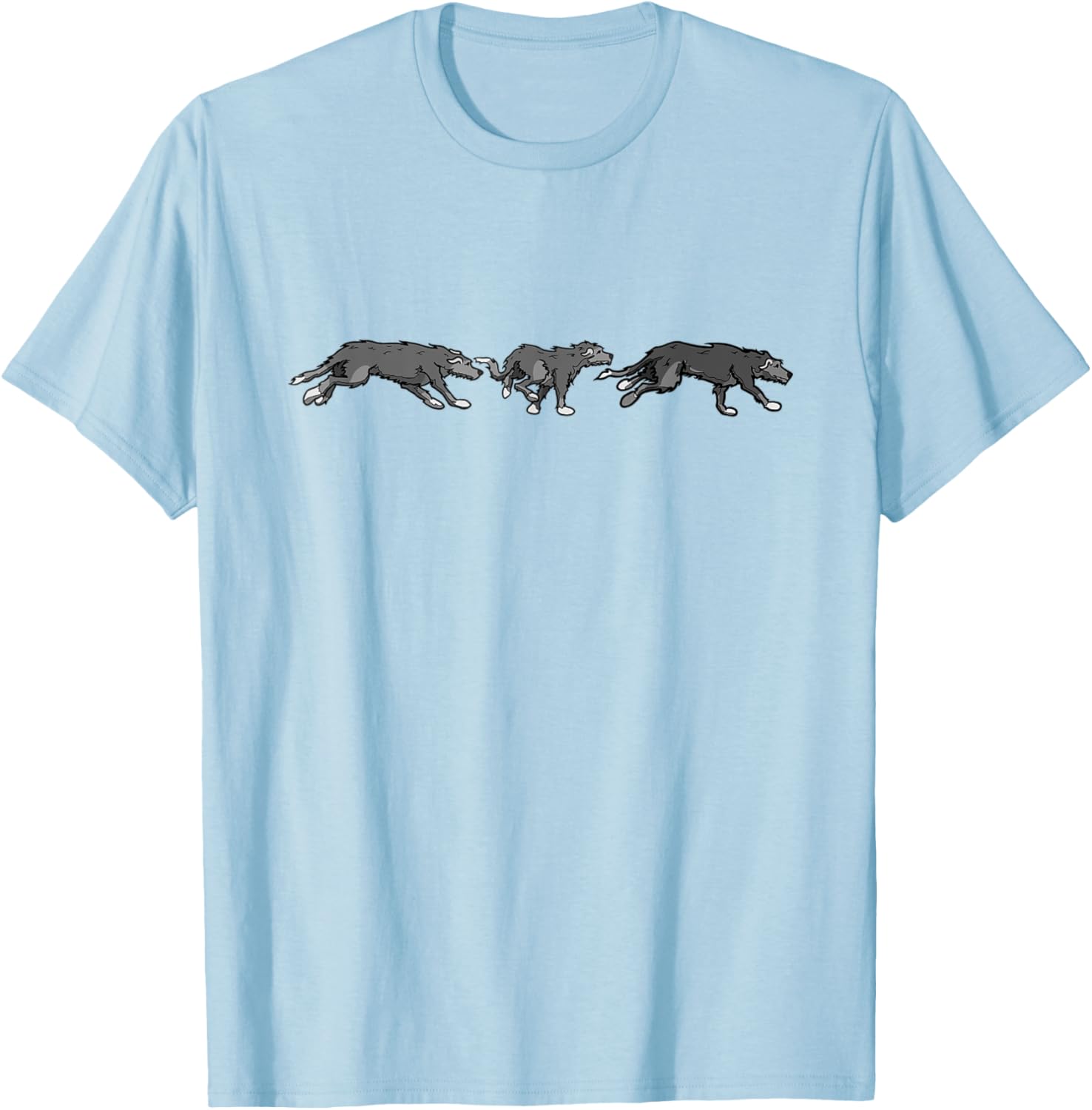Wolfhounds Running T-Shirt - T-Shirt | Light Blue