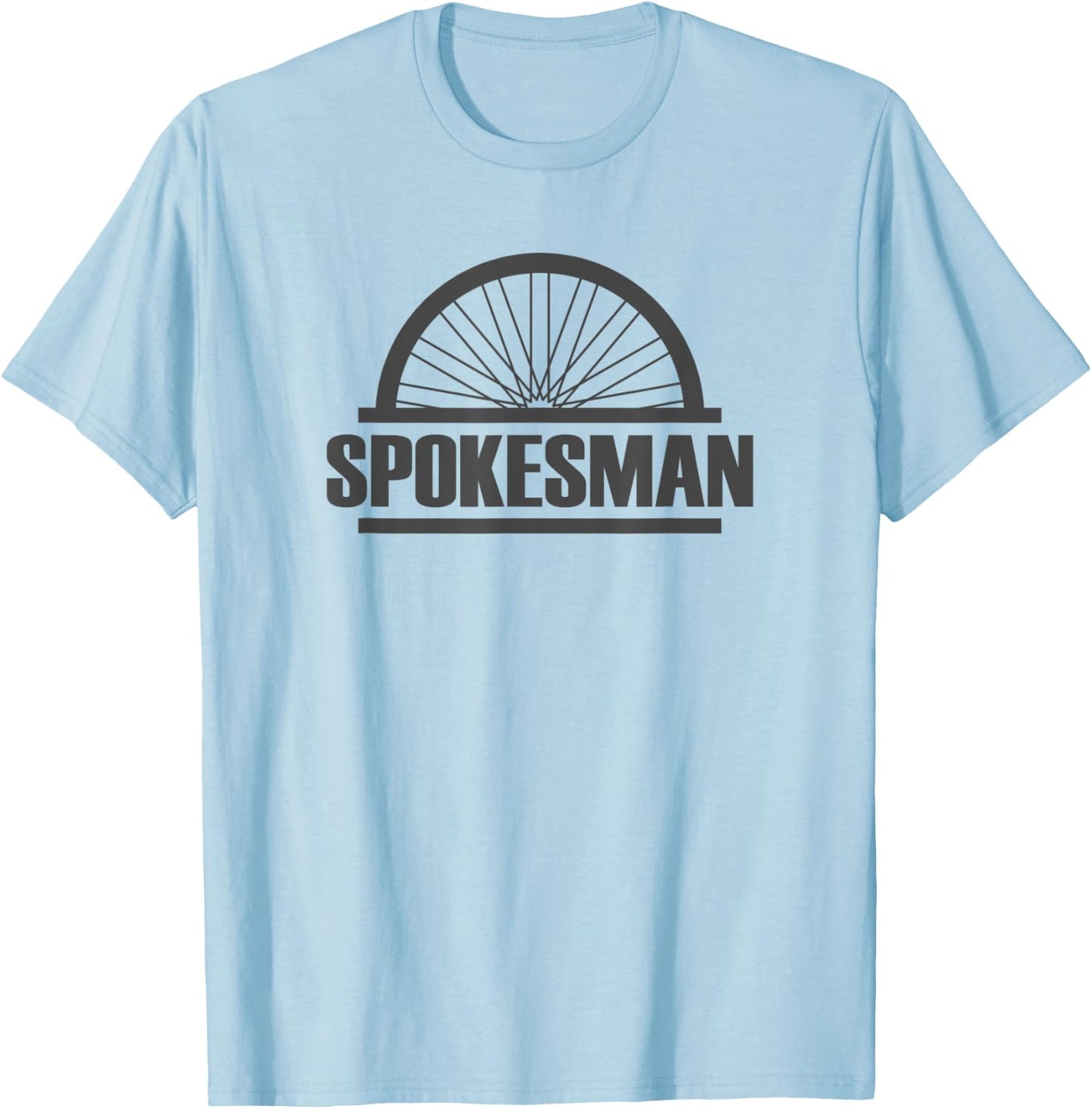 Spokesman Biker and Cyclist Gift - Spokes Man T-Shirt - T-Shirt | Light Blue