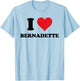 I Heart Bernadette First Name I Love Personalized Stuff T-Shirt - T-Shirt | Light Blue